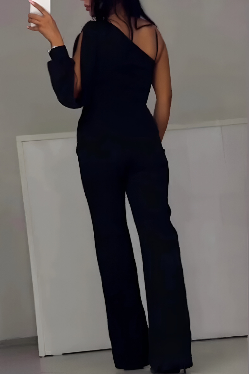 Ines | Moderne jumpsuit met wijde pijpen