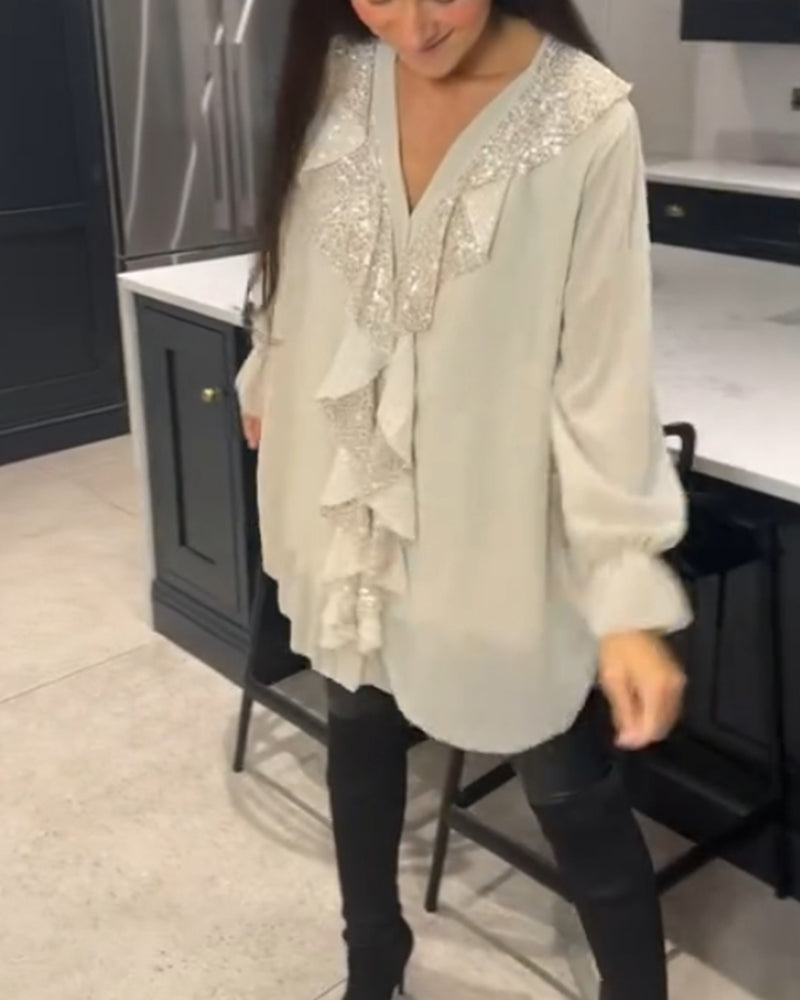 Norélise | Elegante Blouse Met Ruches