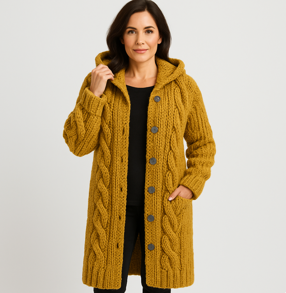 Karinne | Dames Lange Cozy Jas