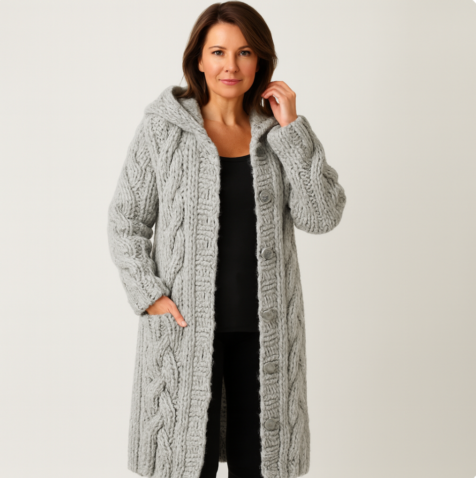 Karinne | Dames Lange Cozy Jas