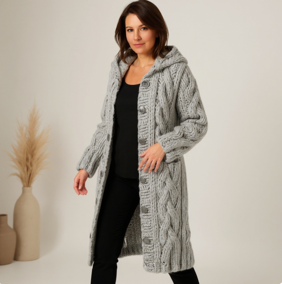 Karinne | Dames Lange Cozy Jas