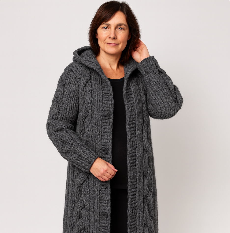 Karinne | Dames Lange Cozy Jas