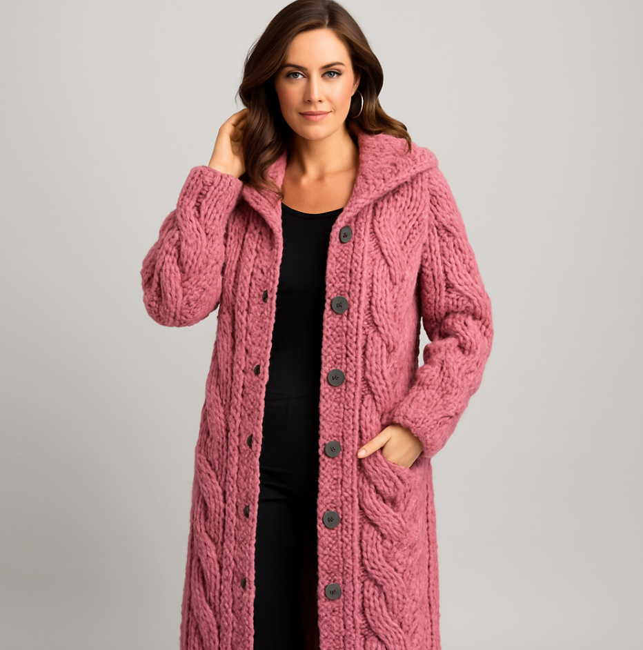 Karinne | Dames Lange Cozy Jas