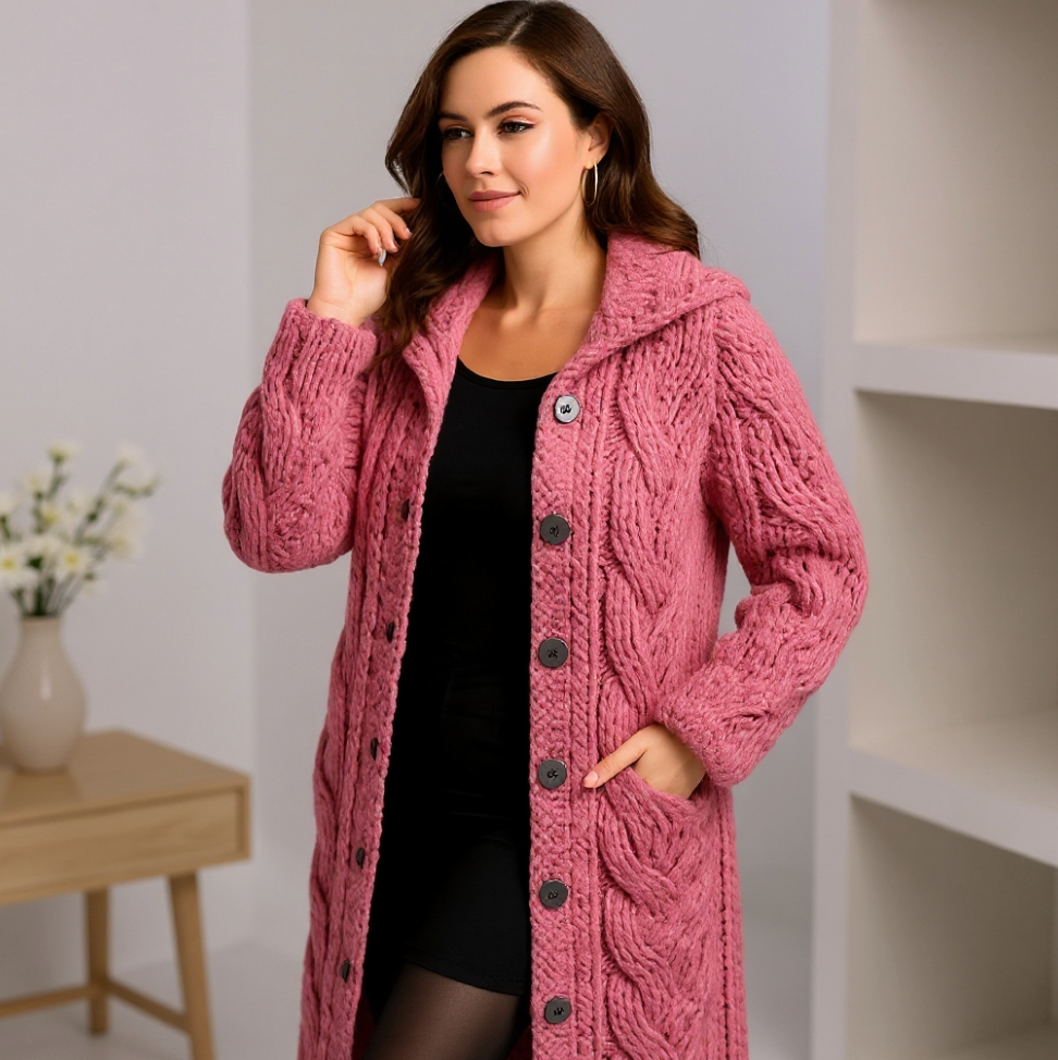 Karinne | Dames Lange Cozy Jas