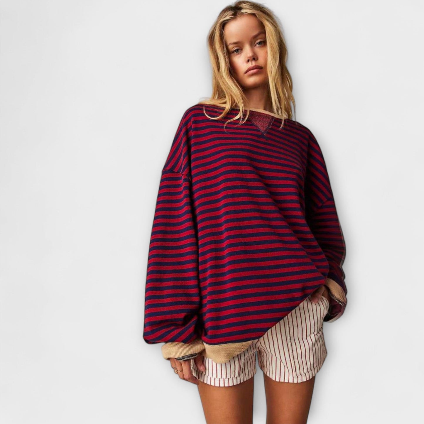 Joyce | Gestreepte oversized trui